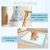 kathson 100PCS Rabbit Pee Pads 18"× 13" Disposable Cage Liners