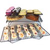Sunflair Professional Grade 3 Tier Cross Grid Cooling Rack (set