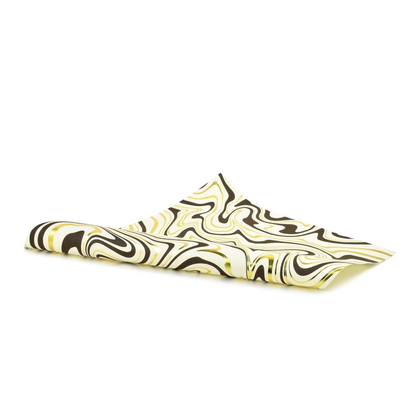 Marble Cream Gray/Gold Foil