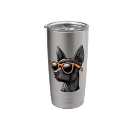 Retro Sunglasses Xoloitzcuintle Mexican Hairless Dog Xolo Stainless Steel Insulated Tumbler