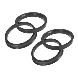A ABSOPRO Car Hubcentric Rings 63.4mm to 72.6mm Plastic (Set of 4)