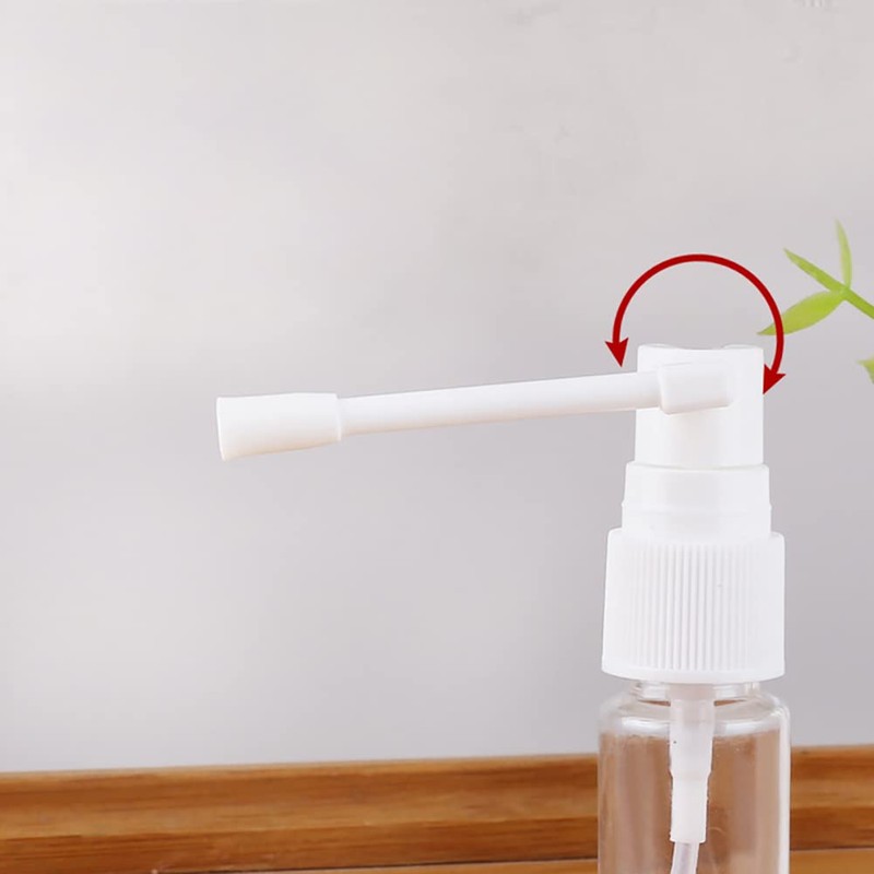 GSHLLO 5 Pcs 30 ml Plastic Throat Spray Bottles Vials