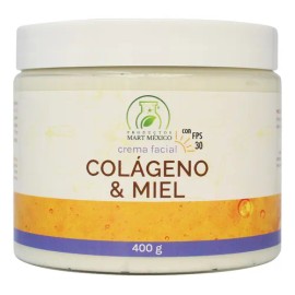 Crema De Colágeno Con Miel Con Filtro Solar Facial 400 Grs Momento De Aplicación Día/noche Tipo De Piel Todo Tipo De Piel