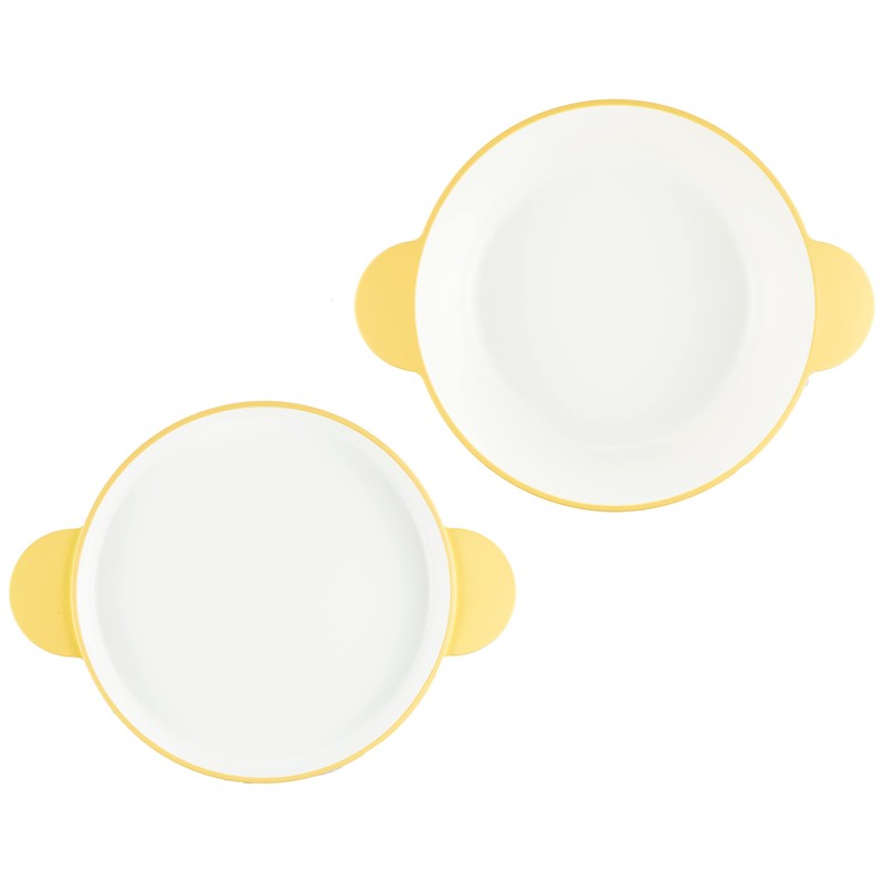 tak JTN-0190-YL Kids Dish Soup Bowl Set, Small, Yellow