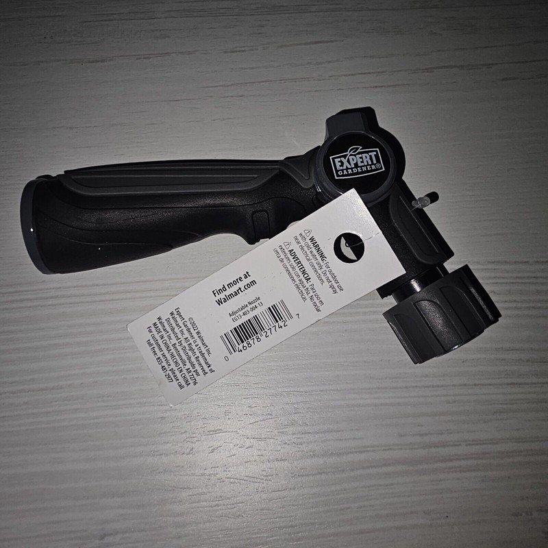 Expert Gardener Adjustable Metal Core Thumb Control Hose Watering Nozzle