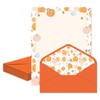 Whaline 30 Pcs Fall Pumpkin Stationery Set with Envelopes Autumn