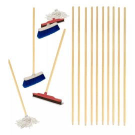 MDJ 10 Bastones/palos/ Madera De Pino Para Escoba/trapeador/etc