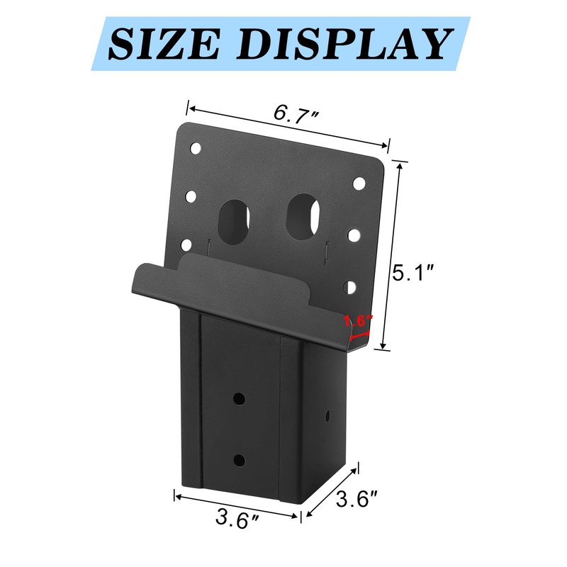 4 Pcs Outdoor 4"x4" Compound Angle Brackets,Deer Stand Brackets for
