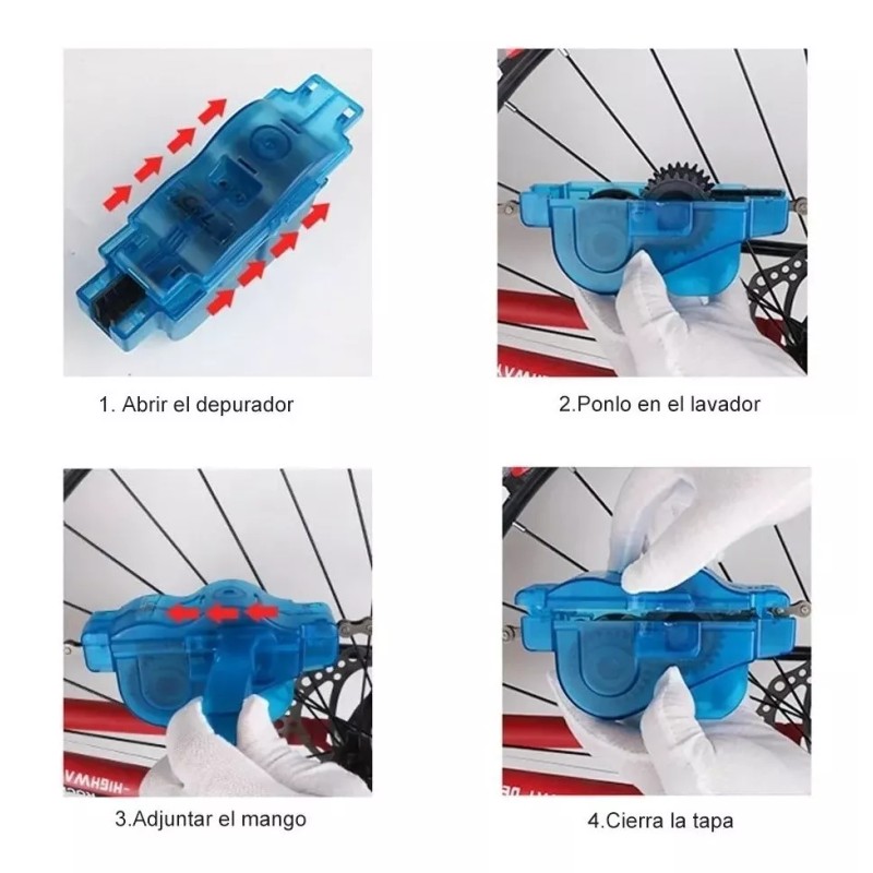 Dolores Kit De Cepillo Limpiador Cadena Para Bicicleta Moto Portátil