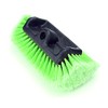 Forgrace Flow-Thru Heavy Duty Car Wash Brush Head with Medium Soft Bristle 12 Inches Tri-Level Dip Auto Wash Brush Car Exterior Washing 12" Green Plus