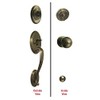eBuilderDirect Antique Brass Lock Door Round Knob Handle Entry/Privacy/Passage/Dummy/Deadbolt 5765AB