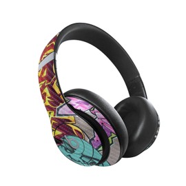 MightySkins Carbon Fiber Skin Compatible with Beats Studio Pro - Graffiti Wild Styles | Protective, Durable Textured Carbon Fiber Finish | Easy to Apply