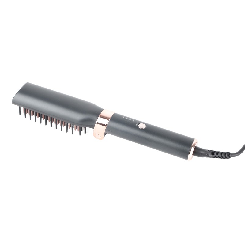 Hot Comb Electric Folding Design Ergonomic Handle Curls Straight Hair