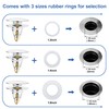 Universal 2-in-1 Bathroom Sink Stopper - Chrome Pop Up Sink