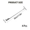 4 Pcs Cocktail Stirrers, 12 Inch Stainless Steel Bar Mixing