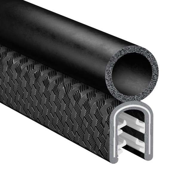 Trim Seal, Alum Clip, 0.36 in W, 25 Ft