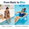 2-Pack Inflatable Pool Chairs for Adults – Floating Hammock Loungers