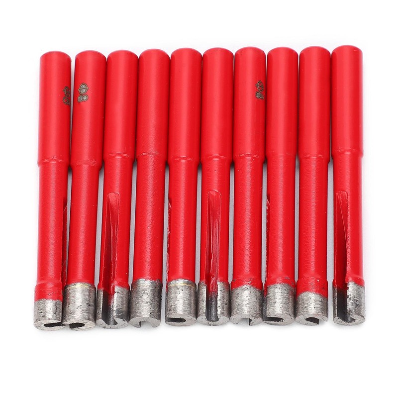 10Pcs Diamond Drill Bit Flat Tooth Ceramic Tile Marble Hole