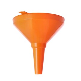 Jumbo 8" Extra Large Orange Wide Mouth Plastic Funnel for Automotive Use - Kitchen Funnels for Filling Bottles, Jars, Containers or Lab Use - Oil Funnel for Gas, Car Oil, Lubricants and Fluids