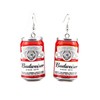 Lovely Beer Mug Dangle Earrings, Cute Beer Bottle Beer Can