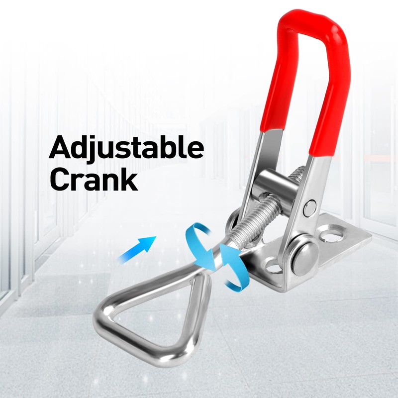 Pack of 10 Tension Clasps, Box Lock with Screws, Lever