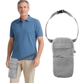 Urine Drainage Bag Holder, Catheter Bag Covers with Adjustable Waist Strap & Catheter Pipe Cover, Nephrostomy Drainage Bag Cover