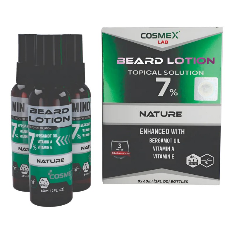 Cosmexlab - Crecimiento De Barba Y Bigote Al 7% Con