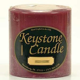 KYS Pack of 2, Poured 4" x 4" Pillar Candles Spiced Plum for Weddings, Home & Event Decoration, Relaxation, Made in US