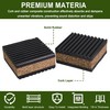 4 Pack Sound Isolation Pads, Cork Pads,2” x 2” x