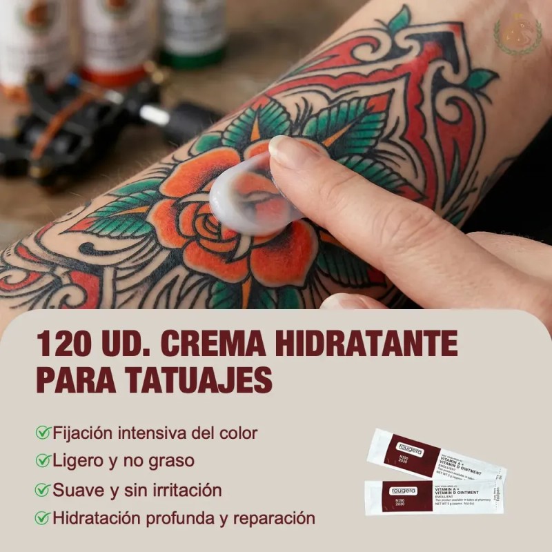 T Tcrema Hidratante Tatuaje Vitamina A Y D Microblading 120pz