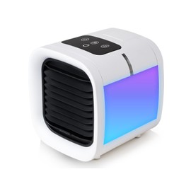 FANSEXPERT Evaporative Air Cooler, 5 Speeds, 2 Mist Settings, 12.5 floz Water Tank, 7-color Ambient Lights, Portable Space Cooler for Room, Office, Car, Camping