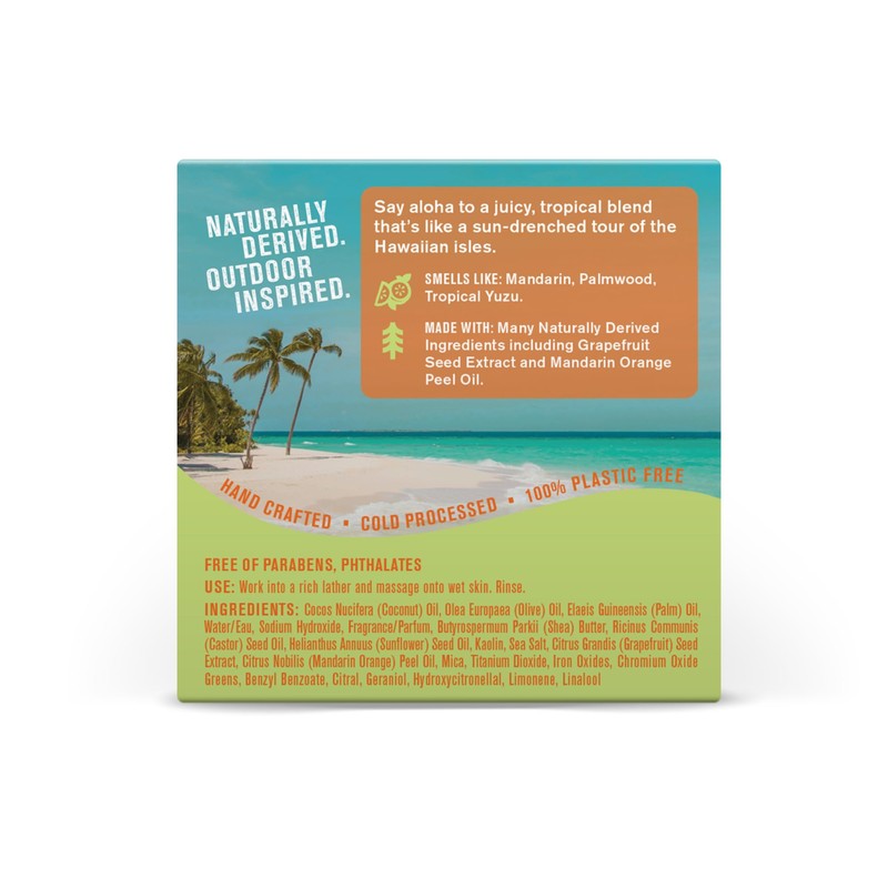 Every Man Jack Cold Processed Mens Bar Soap - Hawaiian