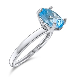 Natural topaz heart encrypt ring, December birthstone valentine anniversary engagement solitaire ring gift for her, Uniquelan Jewelry (topaz, 7)