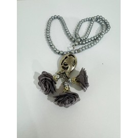 99 Bead Silver-Toned Tasbeeh Misbaha Rosary with Floral Tassels and Pendant - Islamic Prayer Beads for Dhikr and Salah, Ideal Nikkah, Wedding, Eid, and Ramadan Gift