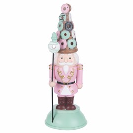 Villa d'Este Home Tivoli Sweet Christmas Polyresin Nutcracker Soldier Donuts Tree