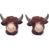 The Leonardo Collection Highland Cow Salt and Pepper Shakers |
