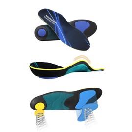 Solemacher Insole, Suitable for Standing Work and Exercise, Arch Support, "Physical The Supervised", 5 Layer Construction, Shock Absorption, Arch Support, Footbed, For Men and Women, Reduces