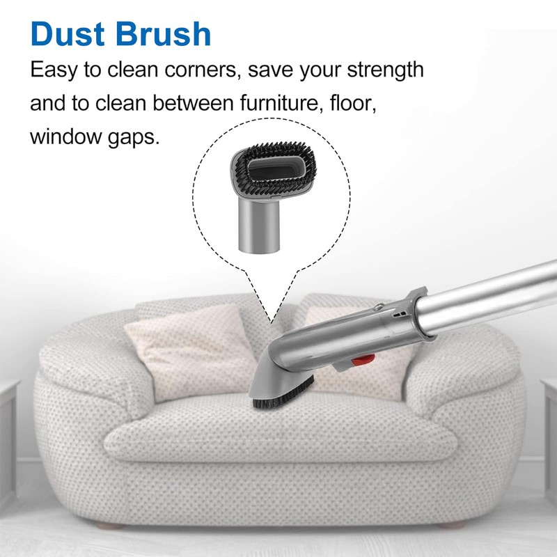 3 Packs Upholstery Tool,Crevice Tool and Dust Brush Compatible with