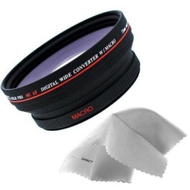 0.5X High Definition Wide Angle Lens Compatible with Sony Cybershot DSC-HX1 is Includes Adapter