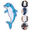 Cute Dolphin Embroidery Patches Applique Sew On Embroidery Accessories Cool