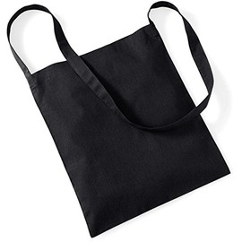 Westford Mill Unisex Adult WM107BLAC Wm107 Promo Sling Tote - Black One Size - Black, One Size
