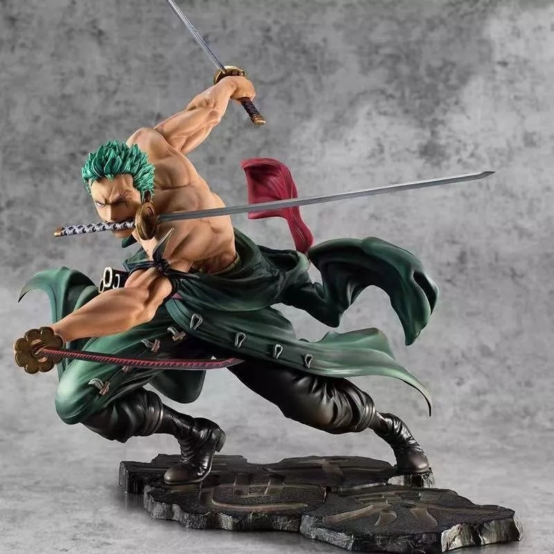 Pmarket Figura Colección Zoro Roronoa De One Piece En Pedestal