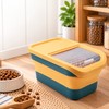 Collapsible Airtight Food Storage Container – Sealed Lid for Pet
