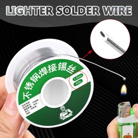 XINYUICEAN Alambre de Soldadura Más Ligero de Acero Inoxidable de Aluminio, 3 Piezas Soldadura de Bajo Punto de Fusión Alambre de Soldadura sin Plomo, Baja Temperatura Alambre de Soldadura (50g)