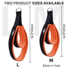 Lights Mountain 1 Pair Pilates Double Loop Straps for Reformer, Fitness D-Ring Straps Handle, Yoga Exercise Accessories for Home Gym Workout