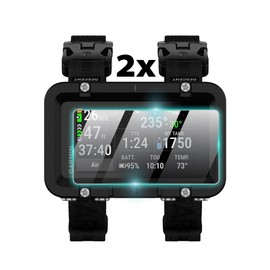 IPG ProActive Made for Garmin Descent X50i Dive Computer Smart Watch PC GPS Touchscreen (2 Units) Display 9H Hardness Screen Protector Smooth Glass Touch Ultra Responsive High Clarity Anti Scratch Smudge DesX50i