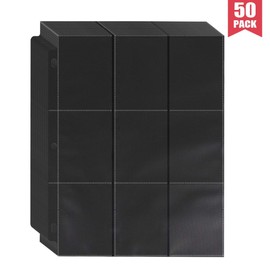 900 Pockets Trading Card Binder Sleeves, Baseball Card Sleeves Fit for Standard Size Sport Cards, Baseball Card Holder for 3 Ring Binder