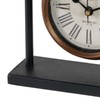 NIKKY HOME Small Retro Desk Clock, Silent Non-Ticking Classic Battery