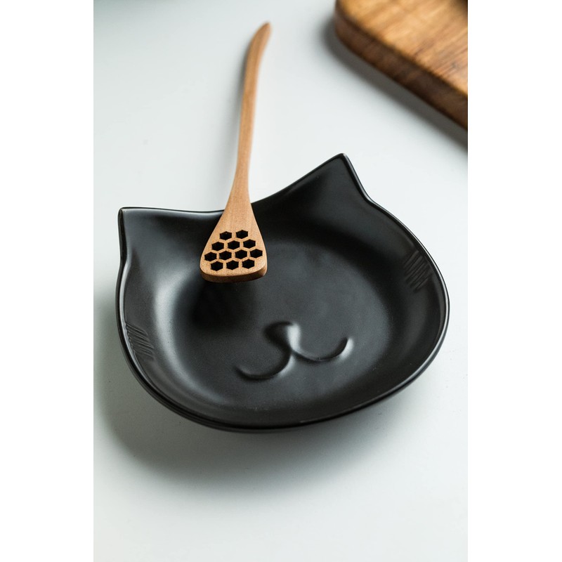 Miamolo Spoon Rest for Stove Top, 5.12 Inches Ceramic Spoon