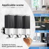 No Drill Manual Press Head Wall Mounted Soap Dispenser, Shower